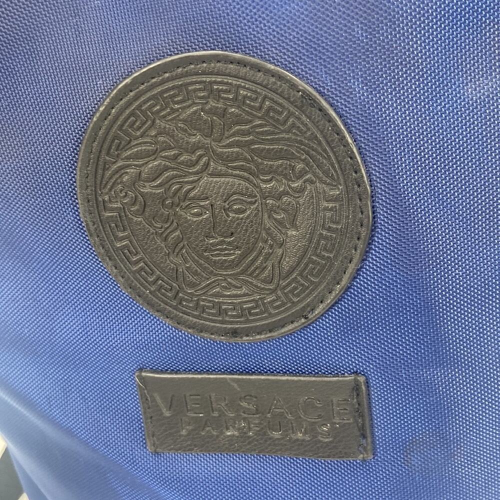 Versace perfume navy and black drawstring bucket backpack - Picture 3 of 8